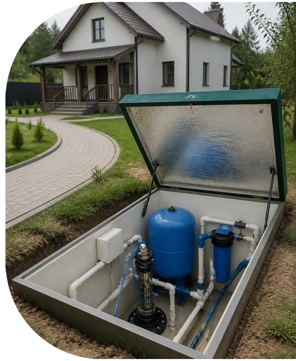 Автономное водоснабжение дома в Карпинске от 154020 р. | АПаруса-Кпн
